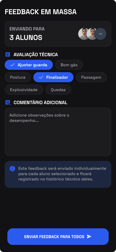Feedback interface snippet